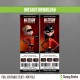 The Incredibles Birthday Ticket Invitations